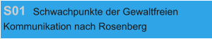 S01 Schwachpunkte der Gewaltfreien  Kommunikation nach Rosenberg