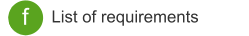 App f List of requirements
