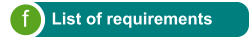 App f List of requirements